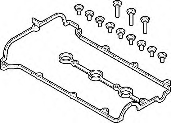 ELRING 658.980 Gasket Set, cylinder head cover